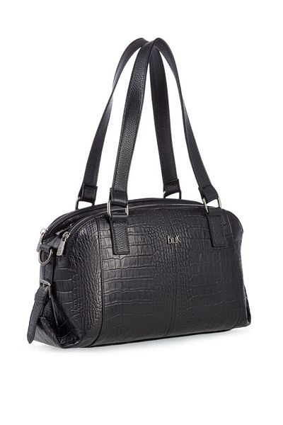 Bilik Deri Black-Croco Women's Shoulder Bag Blm 044