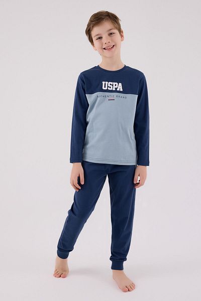 U.S. Polo Assn. U.S. Polo Assn Boys Blue Pajama Set