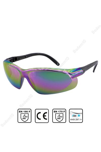 Badem10 Work Safety Security Goggles Rainbow Color Uv Protective Silicone Glasses S900