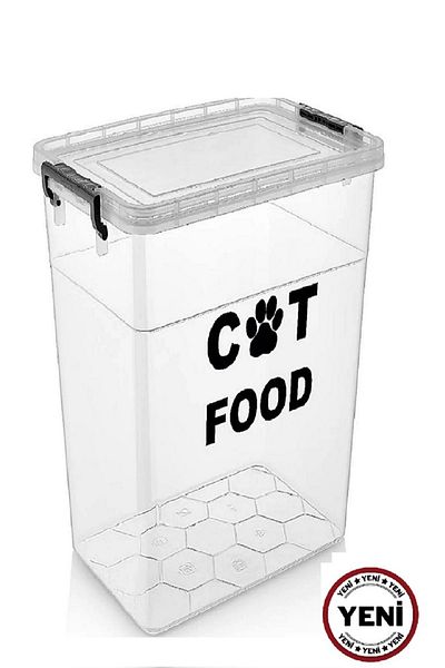 DEEMBRO Cat Food Storage Container 19 Lt (8 kg) Receives Food Cat Food Storage Container Box Cat Food