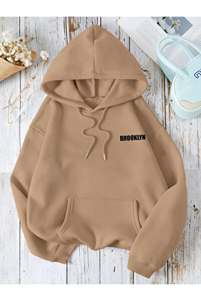 StartMore هودي بروكلين ملون للجنسين للنساء/الرجال من القطن مطبوع حسب الطلب