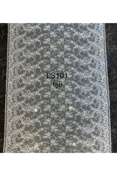 sanem moda Fransız dantel işlemeli kupon dantel -Fransız kupon dantel 3metre ...