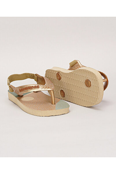 Havaianas Baby Palette Glow Flip Flops - Golden