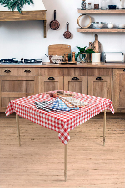 Fırsato Colorful Square Patterned Tablecloth 160X220Cm
