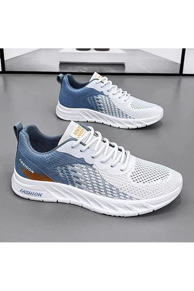 AyShop Lightweight Breathable Knitted Mesh Running Walking Sports Shoes Sneaker