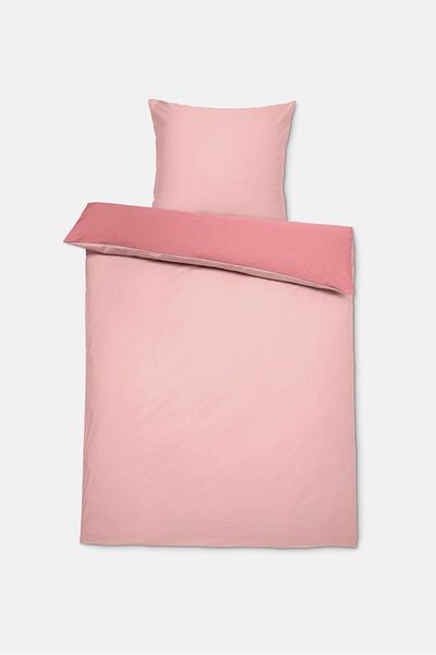 Tchibo Single Cotton Duvet Set 155 x 220 cm, Blush