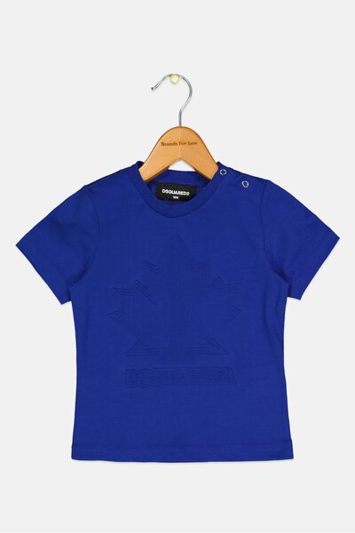 DSquared2 Toddlers Boy Crew Neck Short Sleeve Graphic Print T-Shirt, Blue