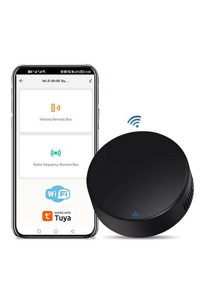 OEM Telecomanda inteligenta IR, Wi-Fi, App Tuya/Smart Life, Compatibil Alexa/Google Assistant, Negru