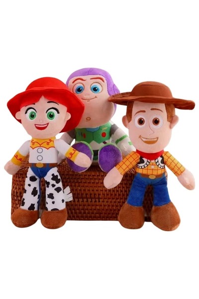 rexa لعبة محشوة على شكل جيسي من لايت يير، ديكور منزلي، مقاس 30×20 سم، 3 قطع