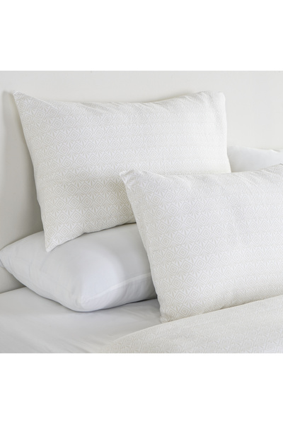 Boutique Blanche 3pcs cotton duvet cover 160*200cm - 300 thread count white