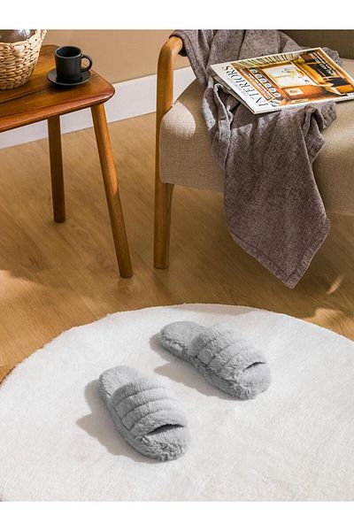 LC Waikiki Papuci de casă de pluș pentru femei LCW HOME (W5)