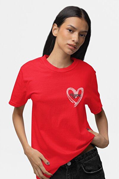 ArtYus Unisex Ανδρικό/Γυναικείο Μπλουζάκι Love Colorful με τύπωμα oversized Β...