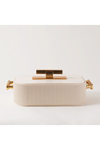 LA MESA سخان طعام من الفولاذ المقاوم للصدأ سعة 3 لتر باللون الفضي