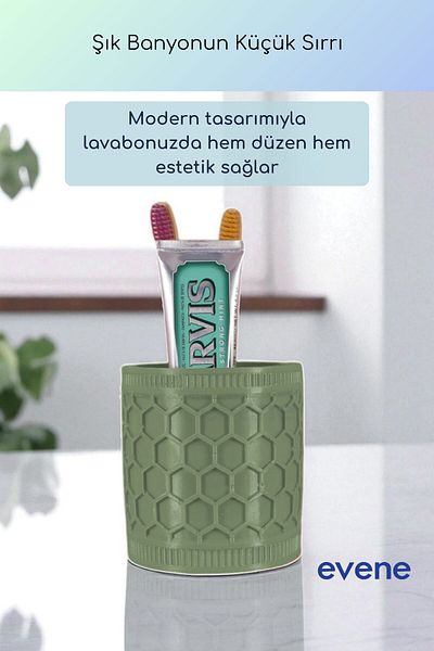 Evene Θήκη οδοντόβουρτσας Βάση οδοντόβουρτσας Βάση οδοντόβουρτσας Πράσινο χρώμα Μοντέλο 81