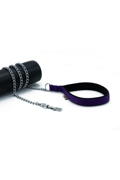 Doggie طوق مشي للكلاب من كونفور بسلسلة منسوجة TR-متوسط-وردي-2.5×110 سم