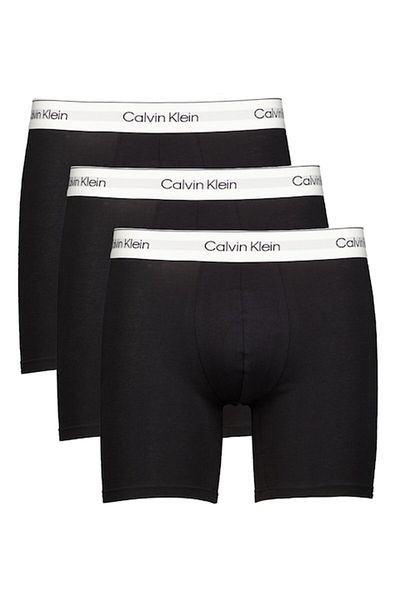 Calvin Klein , Set of boxer shorts with solid pattern - 3 pairs, Black, XL