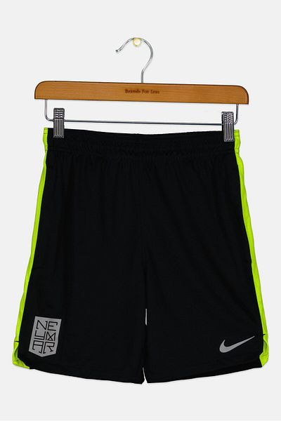 Nike Kids Boy Dri-Fit Brand Logo Training Shorts, Black