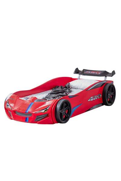 Danube Home Kinder Racer 90X190 Car Bed-Red L225xW95xH64cm