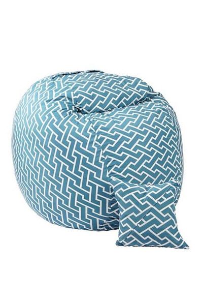 Pufrelax Set Fotoliu King Size cu Perna, Material Textil - Zippity Turquoise