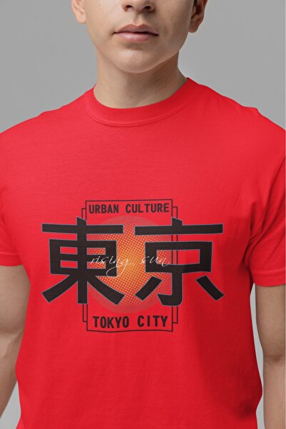 ArtYus Unisex Ανδρικό/Γυναικείο μπλουζάκι Tokyo City Colorful με τύπωμα overs...
