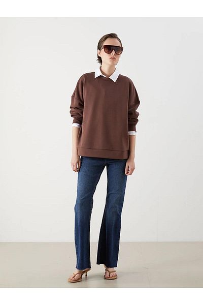LC Waikiki Γυναικείο φούτερ LCW Vision Crew Neck Oversize (W5)