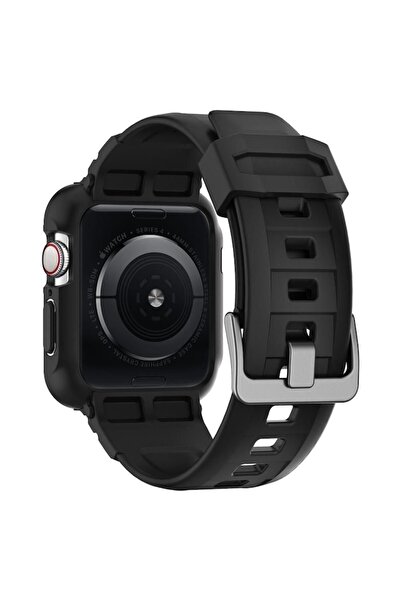 Spigen Case for Apple Watch 4/5/6/7/8/9/SE/SE 2 44/45mm + Strap, Rugged Armor Pro, X1275, Black