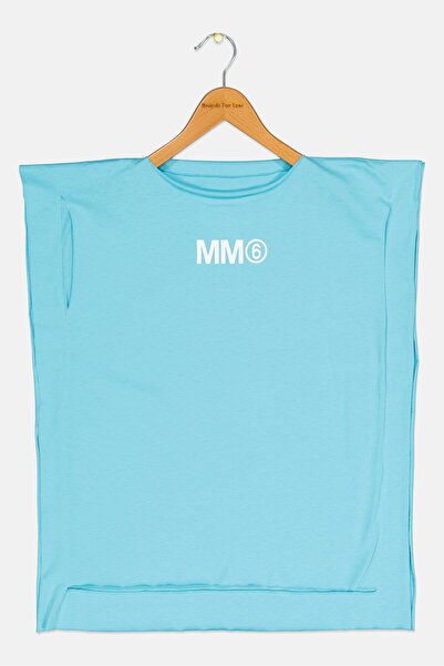 MM6 By Maison Margiela فستان بأكمام قصيرة وشعار العلامة التجارية للفتيات الصغ...