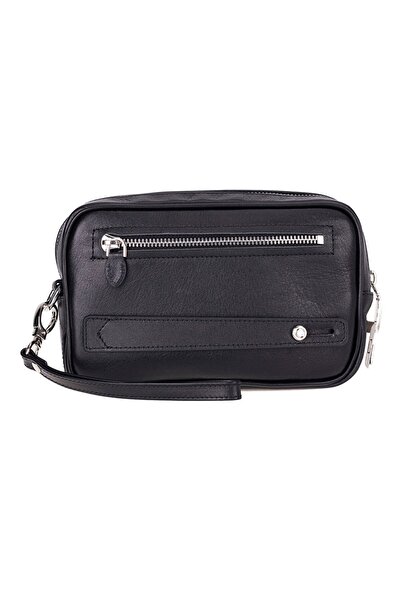 PLM Forge Hakiki Deri, El Yapımı, Şifreli Kilitli, Erkek El Çantası, Kömür Siyah