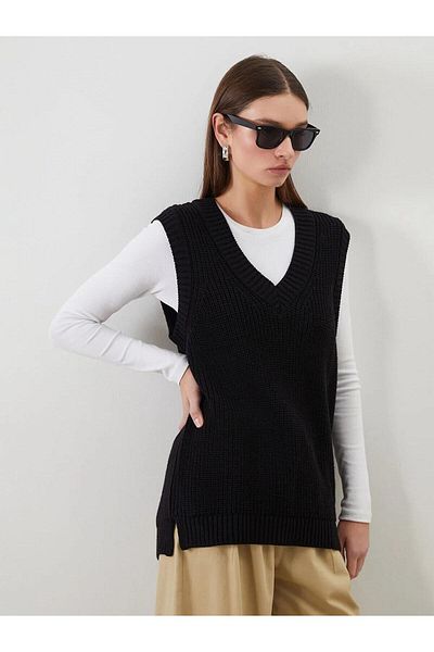 LC Waikiki Γυναικεία πλεκτά πουλόβερ LCW Modest V-Neck (W5)