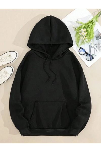StartMore Black Unisex Men/Women Black Maths Colorful Custom Printed Oversize Hoodie