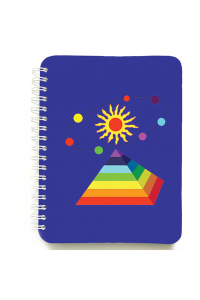 Editura Soapta stelelor Carnet cu spira Piramida, 12 x 16 cm, 100 foi dictand...