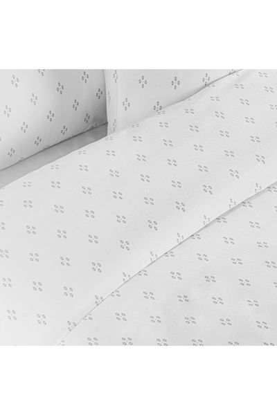 Boutique Blanche 3pcs cotton duvet cover 160*200cm - 300 thread count diamond