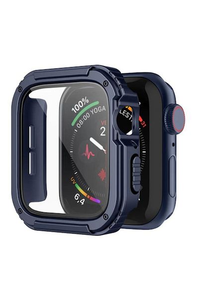Lito Carcasă de protecție pentru Apple Watch 1/2/3 42mm + folie de protecție pentru ecran, Watch Armor, X754, albastră