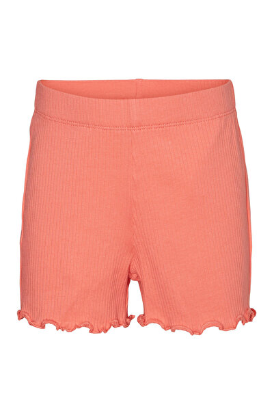 Vero Moda Girl شورت فيرو مودا سادة - خوخي