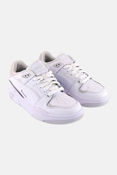 Puma Kids Boy Slipstream Bball Lace Up Outdoor Shoes, White/Grey