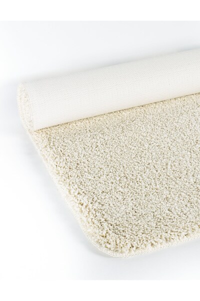EUROBANO 4 Piece Washable Non-Slip Base Bathroom Mat Set Shaggy