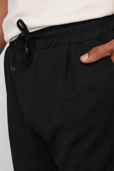 STYLE BOSS Siyah Baggy Fit Erkek Pileli Pantolon E1028