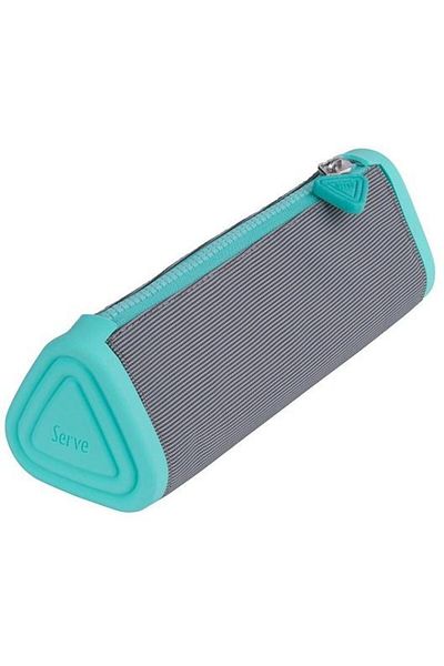 Serve Prismo triangular toiletry bag, grey/azure