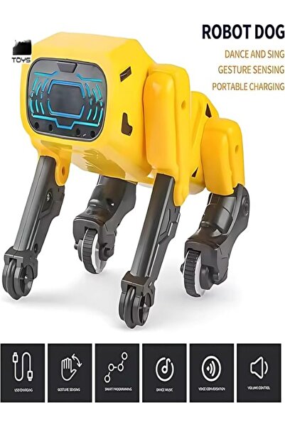 Twisoo لعبة روبوت كلب قابلة لإعادة الشحن وجهاز تحكم عن بعد للأطفال