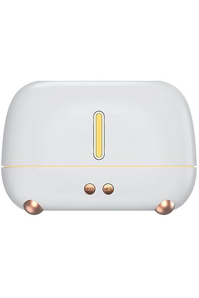 CLICK Flame Humidifier with Aromatherapy, 7 Colors, 250 ml, White