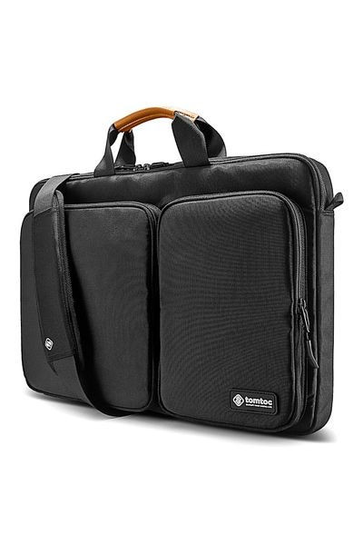 OEM Geanta Mailman pentru Laptop 17 inch, Lightweight, Laptop Shoulder Bag, I38, Nailon, Negru