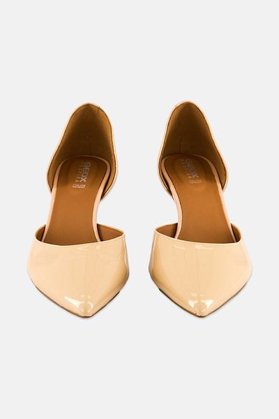 Geox Women Slip On Pumps, Beige