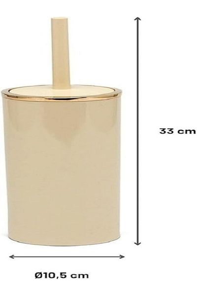 Prima Nova Lenox Glossy Finish Durable Plastic Toilet Brush and Holder
