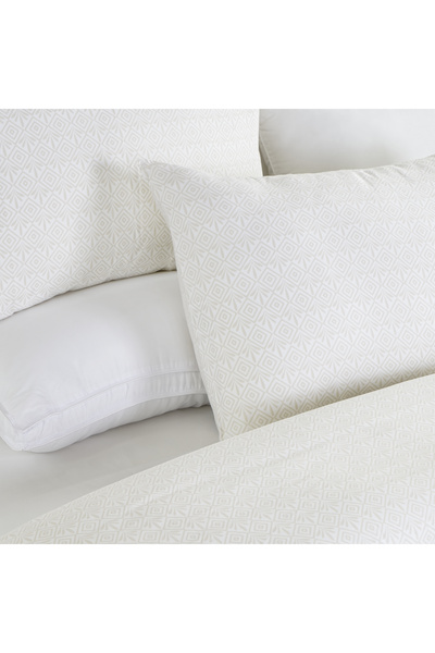 Boutique Blanche 3pcs cotton duvet cover 160*200cm - 300 thread count white