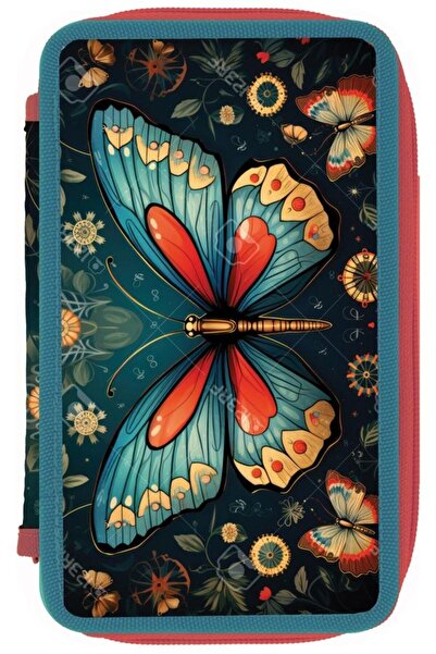 Herlitz Penar neechipat 2 fermoare, dimensiune 20 x 4.5 x