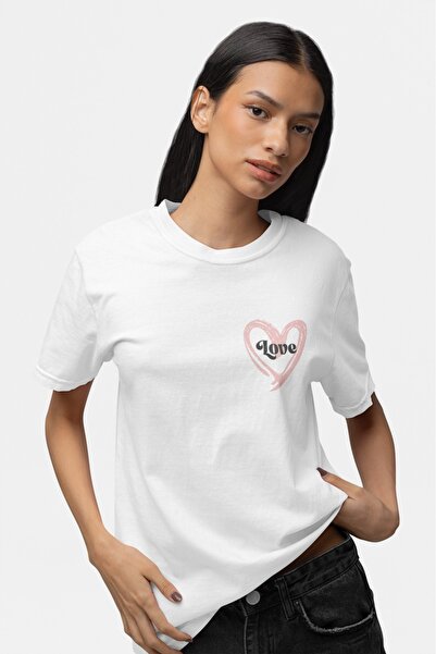 ArtYus Unisex Ανδρικό/Γυναικείο Μπλουζάκι Love Colorful με τύπωμα oversized Β...