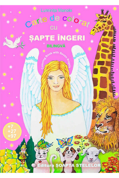 Editura Soapta stelelor Carte de colorat cu sapte ingeri, format A4, color, 1...