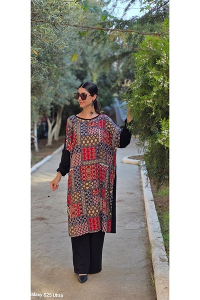 Henna Elisa etnik penye yarasa kol salaş tunik