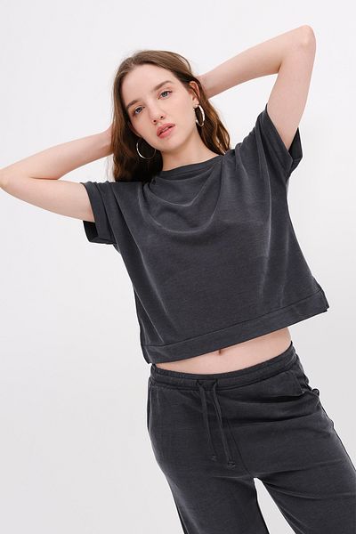 Addax Crew Neck Bottom-Top Double Suit Tkm13985