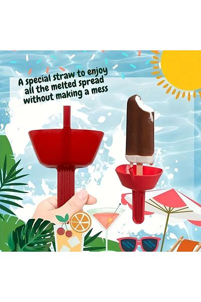 GlassySKY Ice Cream Holder Carrier Stand, Anti-Drip, Summer Holiday Party Gift